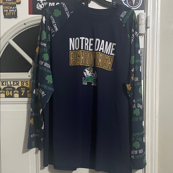 Concepts Sport Other - Notre Dame Fighting Irish Long Sleeve Shirt - Navy